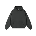 Heavyweight Solid Color Hoodie With Reinforced Hood That Doesn't Sag