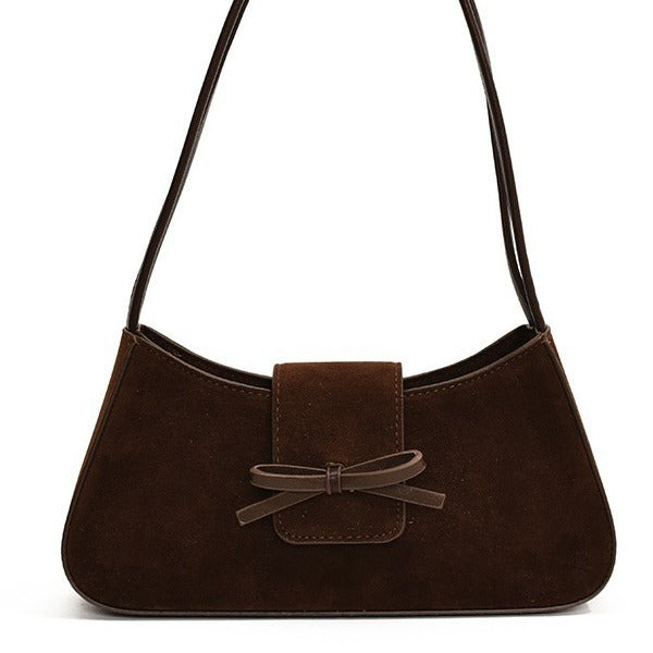 High-end, Solid-color, Niche-design, Textured, Fashionable, Commuter-style Women's Shoulder Bag
