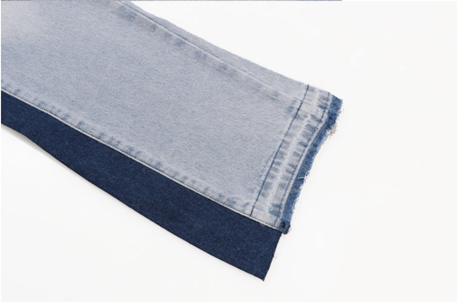 Foreign Trade G D Hand-Painted Ink-Splatter Patchwork Drawstring High-Street