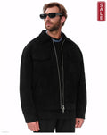 Fashion Men's Fur Zipper Big Pocket Jacket Coat