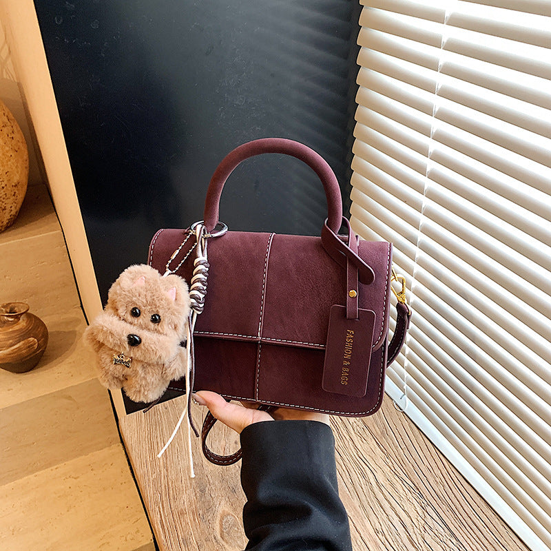 Small Matte Handheld Square Bag A Versatile Casual Crossbody Or Shoulder Bag That Pairs Effortlessly With Any Outfit