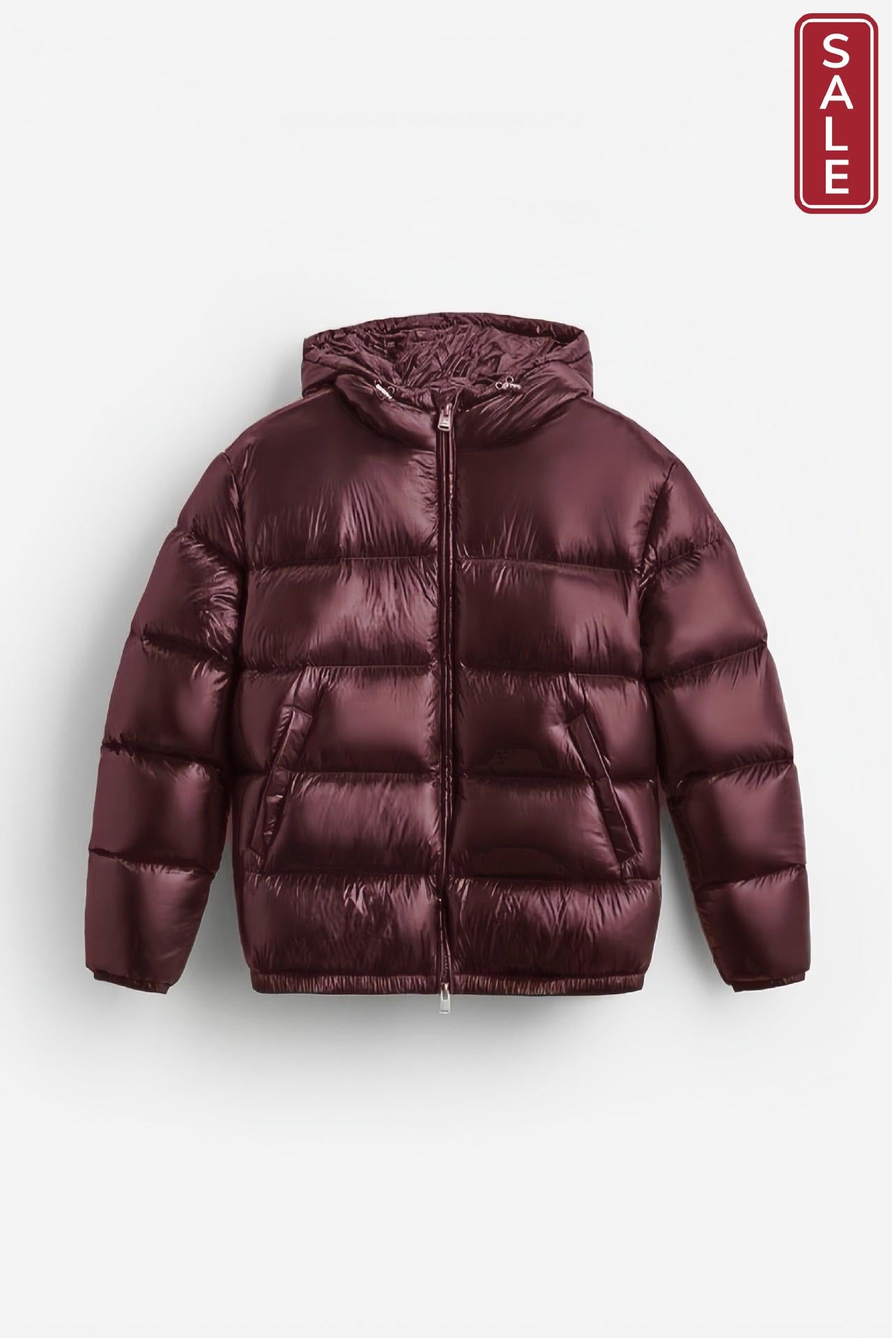 Black Hooded Cotton Jacket Casual