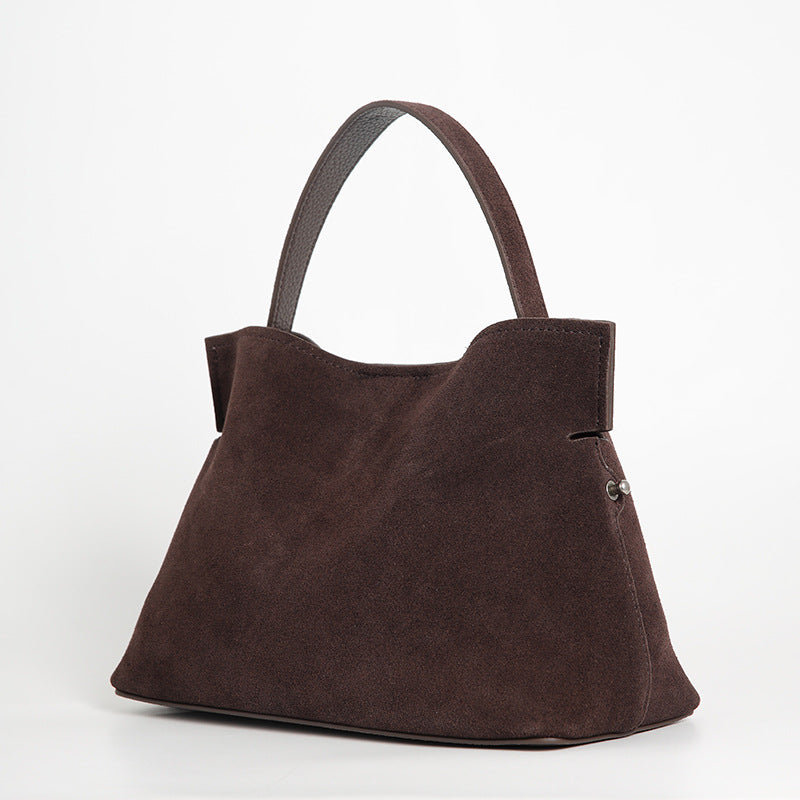 Winter Top-layer Leather Bag With A Niche Design