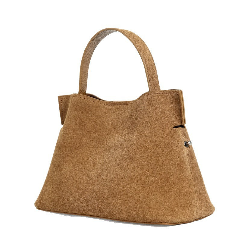 Winter Top-layer Leather Bag With A Niche Design