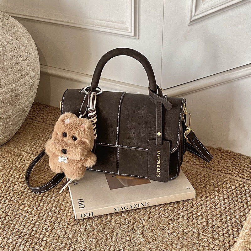 Small Matte Handheld Square Bag A Versatile Casual Crossbody Or Shoulder Bag That Pairs Effortlessly With Any Outfit