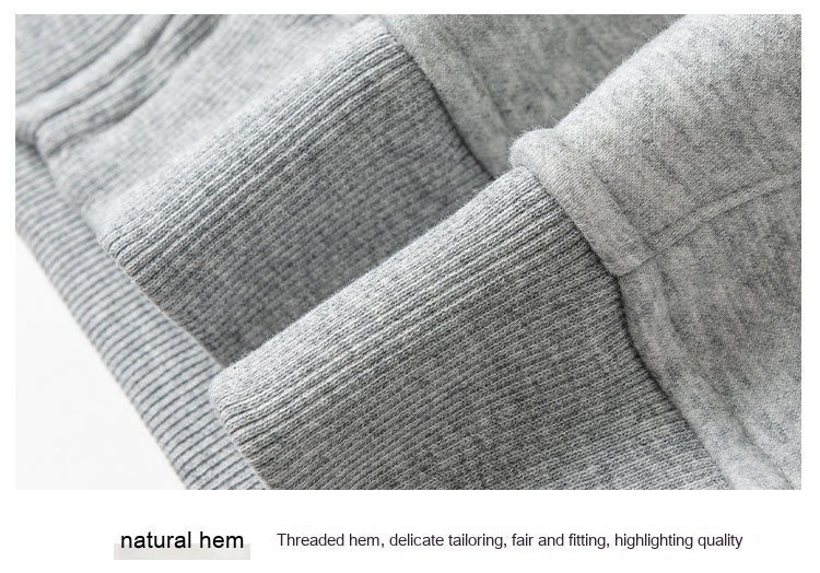 Winter Thickened Polar Fleece Thermal Hooded Sweatshirt Pure Color All-matching Couple Coat