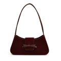 High-end, Solid-color, Niche-design, Textured, Fashionable, Commuter-style Women's Shoulder Bag